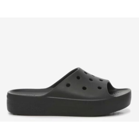 Crocs Classic Platform Slide Sandal Womens Size 9 Gently Used EUC Black - Picture 9 of 12
